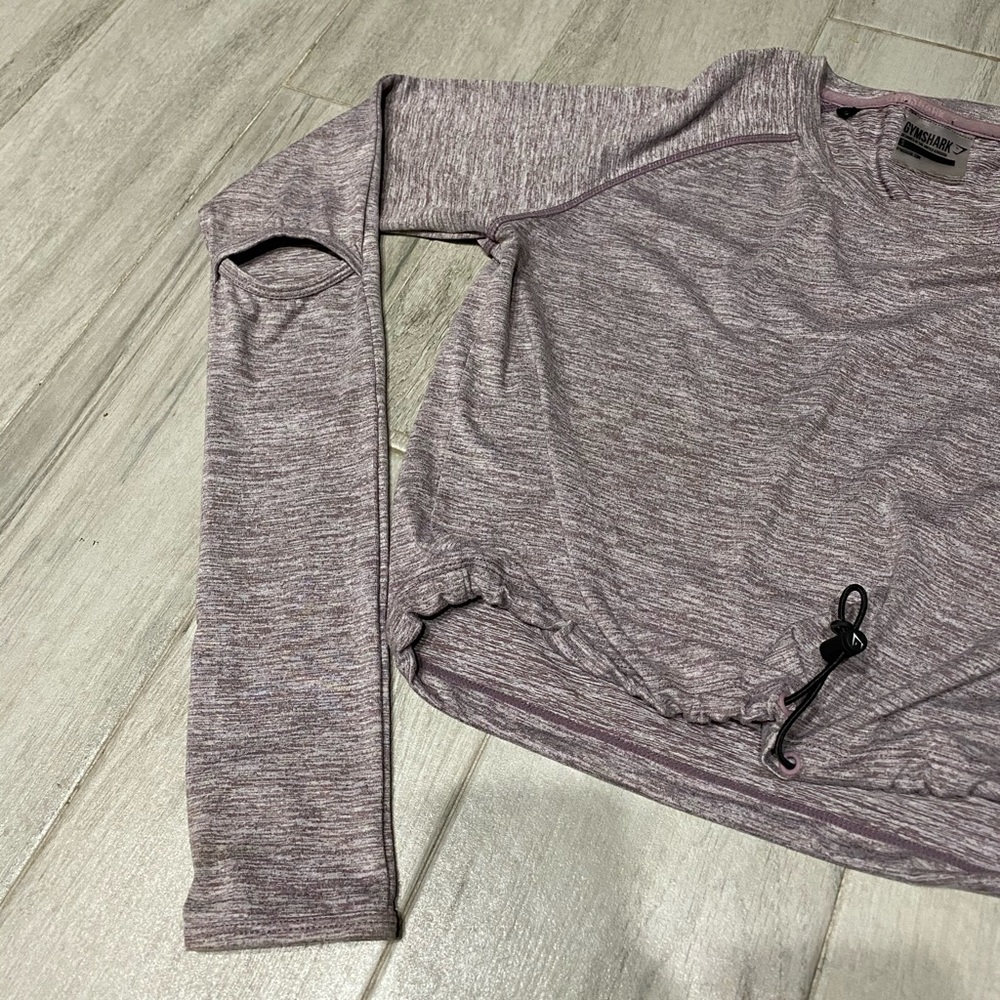πGymshark Drawstring Top In Beetπ - Picture 4 of 8